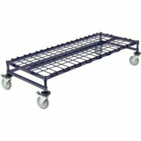 GLOBAL EQUIPMENT Nexel    Poly-Z-Brite    Mobile Dunnage Rack 24"W X 18"D - 4 Swivel Casters 561942A